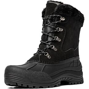 Kelway Men's Winter Boots Snow Boots Waterproof Insulated Winter Shoes for Outdoor Use