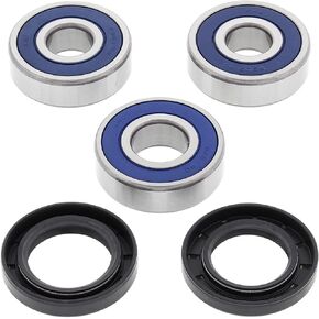 All Balls Racing Rear Wheel Bearing Kit 25-1258 Compatible With/Replacement For Honda CB400F 1989-1990, CB450SC 1982-1986, CB750 Nighthawk 1991-2003, CBR600F 1987-1990, CM450A 1983