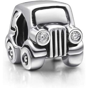 BOLENVI Jeep Car Truck 925 Sterling Silver Charm Bead For Pandora & Similar Charm Bracelets or Necklaces