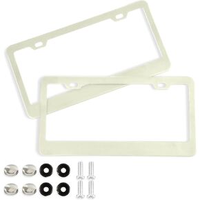 Turquoise License Plate Frame 2 Pack Car License Plate Frame for Front and Rear with Screw Caps Car Tag Cover for Women Men US Vehicle Trailer Truck