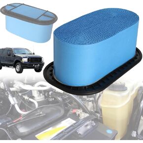 FA-1757 Air Filter (BLUE) Fit for Ford F250 F350 F450 F550 Super Duty 1999-2003, for Ford Excursion 2000-2003 7.3L Replaces P606122 FA1757 49090 AF6122