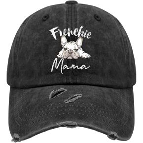 Frenchiees Mom Trucker Hat Gym Hat AllBlack Dad Hat Gifts for Grandma Running Caps