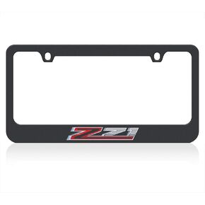 Eurosport Daytona- Compatible with -, Chevrolet Z71 Black License Plate Frame