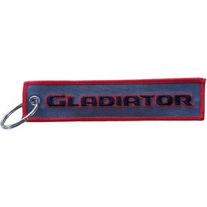 Jeep Gladiator Logo embroidered Keychain 5" x 1" logos front and back