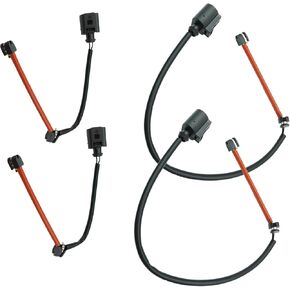 4pcs Brake Pad Wear Sensor Front & Rear Wheel Compatible for 2007-2010 Audi Q7, for 2005-2010 Porsche Cayenne, for 2004-2008 Volkswagen Touareg, Replace # 7L0907637C & 7L0907637