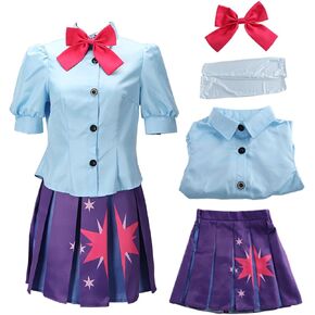 Twilight Sparkle Cosplay Costume for Women Adult Dress Summer Uniform Suit Halloween Outfit