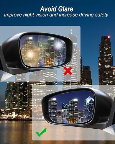 زجاج مرآة ساخن من ULZOZN لجانب الركاب مناسب لسيارة Honda Accord 2003-2007 استبدال 76203-SDC-N01، عدسات مرآة الرؤية الخلفية اليمنى in Kuwait