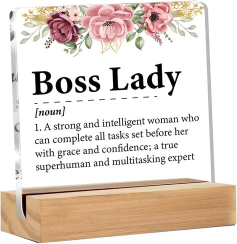 Thank You Boss Gifts for Women Men, Boss Appreciation Gifts, a Truly Great Boss Hard to Find Clear Acrylic Desk Decorative Sign for Home Office, 4 x 4 Inches in Saudi Arabia