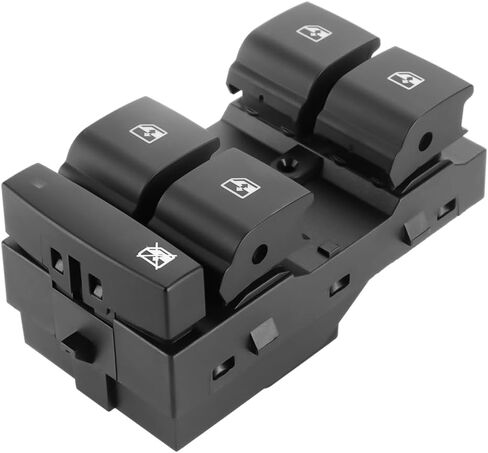 مفتاح نافذة رئيسي لجانب السائق الأيسر الأمامي - متوافق مع شيفروليه كروز 1.4L 1.8L 2011-2016 - استبدال الجزء 20917577 in Kuwait