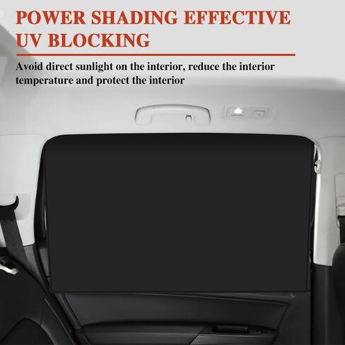 2PCS Car Window Shades, Car Window Covers, Universal Magnetic Curtain for Baby and Kids with Sun UV Protection, Car Accessories Side Window Sun Shade Privacy Sunshade Fit Sleeping Camping in Kuwait