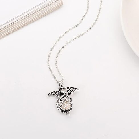 FUTIMELY Luminous Dragon Necklace Vintage Gothic Pterodactyl Pendant Necklace Glow in the Night Dragon Sword Necklace Necklace Personality Halloween Stegosaurus Animal Jewelry for Men Women in Kuwait