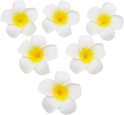 Hawaiian Foam Artificial Frangipani Hawaiian Petals Plumeria Flower DIY Home Wedding Party Decoration / 100Pcs, Pink in Saudi Arabia