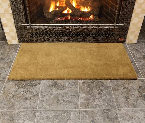 Sienna Solid Wool Hearth Rug, Rectangular in Saudi Arabia