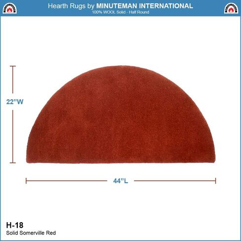 Sienna Solid Wool Hearth Rug, Rectangular in Saudi Arabia
