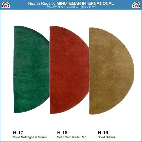 Sienna Solid Wool Hearth Rug, Rectangular in Saudi Arabia