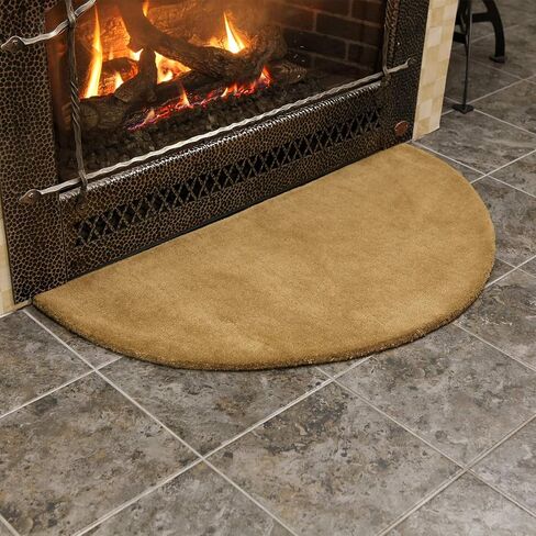 Sienna Solid Wool Hearth Rug, Rectangular in Saudi Arabia