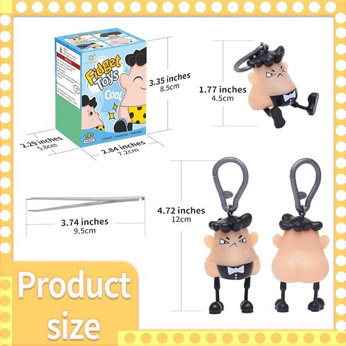 بيكابو متعة سحب الشعر فيدجيت GagToys، ألعاب مضادة للقلق والألعاب المبتكرة للتهوية، نشاط إعادة توجيه رائع للجامعين، ألعاب تململ التقاط الجلد لعيد الميلاد لهدايا عيد الميلاد in Saudi Arabia