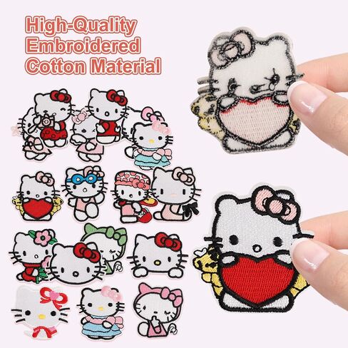 12 Pcs Iron On Patches Dog Embroidered Sew On Applique Cute DIY Crafts for Clothing Backpack Jeans Dress Hat in Saudi Arabia