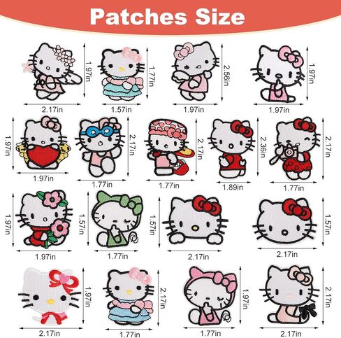 12 Pcs Iron On Patches Dog Embroidered Sew On Applique Cute DIY Crafts for Clothing Backpack Jeans Dress Hat in Saudi Arabia