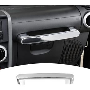 Passenger Seat Grab Handle Cover Frame Trim for 2007-2010 Jeep Wrangler JK JKU (Carbon Fiber Grain)
