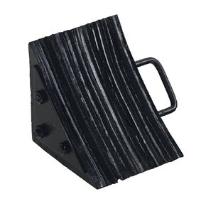 Vestil LWC-15 Laminated Rubber Wheel Chock, Overall W x L x H (in.) 10-5/16 x 8 x 8, black