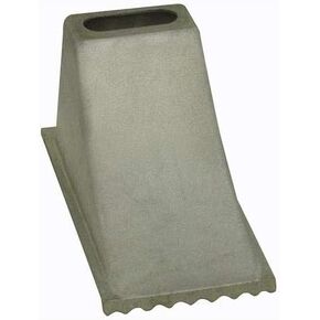 Buyers Products WC1267 Aluminum Wheel Chock, 6.25 x 12.25 x 7 Inch, Steep Slope Design with Rugged Teeth for Extra Stability