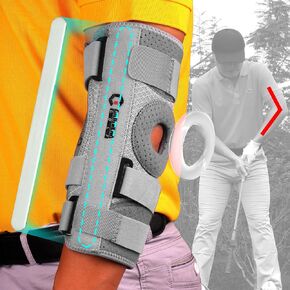 GAIARENA Golf Training Aid Straight Arm Elbow Brace Swing Trainer, Straight Away Swing Trainer Aid to Eliminate Chicken Wing Swing Golf Accessories Practice Equipment Gifts for Men Women Beginner