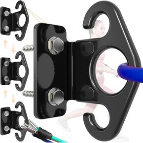 Resistance Band Wall Anchors,Workout Wall Mount Anchor,Band Wall Mounts Gym Anchor,Band Hooks, Space-Saving Wall-Mounted Clip for Home Gym Workouts,for Strength Training,Fitness,Physical Therapy