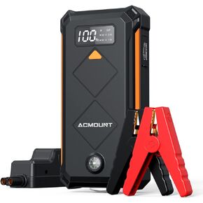Battery Jump Starter 3000A, [Jump Start All in Seconds] 12V Portable, Compact Jump Starter Battery Pack Up to 10.0L Gas and 8.0L Diesel Engine For Car with LCD and LED Light in Kuwait