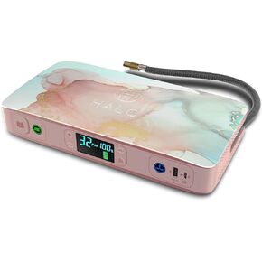 HALO Bolt Ultimate 2.0, Portable Vehicle Jump Starter with Air Compressor, Power Bank, Floodlight with Digital Display Charges Multiple Devices