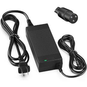 42V 2A Power Charger with PowerFast 3 Prong Inline Connecter Power Adapter for 36V Sports Mod,Pocket Mod,and Dirt Quad Lithium Battery,Universal Electric Scooter Power Supply