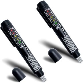 جهاز اختبار سائل الفرامل من Leewoth، قلم اختبار سائل الفرامل لمركبة DOT3 DOT4، جهاز اختبار رطوبة سائل الفرامل مع 5 مؤشرات LED، أداة اختبار تشخيص الفرامل التلقائية in Kuwait