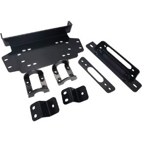 Winch Mount Plate Bracket Heavy Duty Steel Plating Kit Compatible with 2019-2021 Talon 1000R 1000X 2020+ Talon 1000X-4 Black