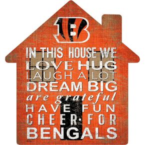 Cincinnati Bengals 12'' Team House Sign