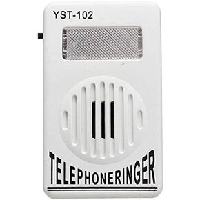 2PCS 95dB Extra-Loud Telephone Ringer Phone Ring Amplifier Ringing Help Strobe Light Bell Sound Landline Ringer Sound Ringtones