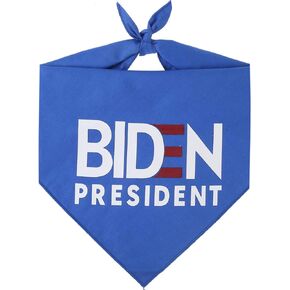 Biden President Dog Bandana Reversible Triangle Bibs Pet Scarf