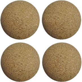 4 Cork Foosballs Natural-Wood Colored Table Soccer Foos Balls
