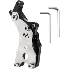 MUQZI Disc Brake Adapter, Bicycle V Brake to Disc Brake Converter Mounting Adapter Heavy Duty 160/180/203mm Rear Disc Brake Modification Accessories