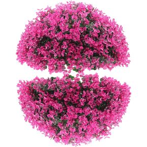 Healifty Home Decor Home Decor Artificial Boxwood Topiary Plant Decorative Faux Boxwood Lifelike Plant Sphere for Indoor Outdoor Garden Lawn Wedding Party Decor Orange Artificial Plants Fake Plants