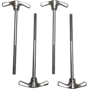 قضبان شد طبلة الجهير طراز T-Rod Drum Key - قرع ROSS (8 عبوات) 4 1/2 بوصة