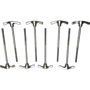 Bass Drum Tension Rods T-Rod Drum Key Style - ROSS Percussion (4 Pack)
