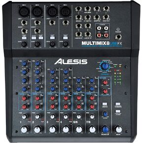 خلاط استوديو Alesis MultiMix 4 USB FX & Marantz Pro MPM1000-4 مع تأثيرات مدمجة وواجهة صوت USB وميكروفون مكثف XLR in Kuwait