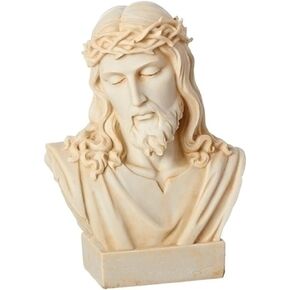 Ivory Color Jesus Bust Statue Figurine 8.25 Inch