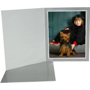 Cardboard Photo Folder 4x6 (Pack 0f 100) Light Gray