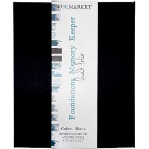 49 And Market Foundations Memory Keeper Quad Folio-Black