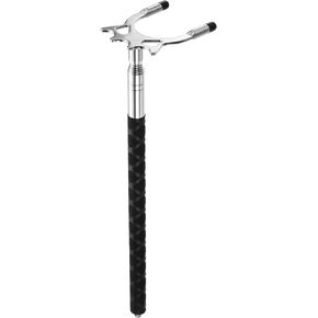 M METERXITY Retractable Billiards Cue Stick Bridge with Removable High Bridge Head - Silicone Handle Billiards Table Accessory, Apply to Party/Club/Home Silver