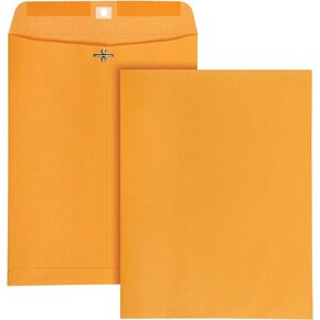 Columbian 10" x 13" Clasp Envelopes with Clasp Closure and Gummed Seal, 32 lb Kraft Paper, 100 per Box (COLO797)