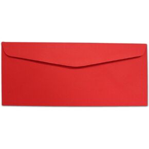 Red #10 Envelopes - 100 Envelopes - Desktop Publishing Supplies™ Brand Envelopes