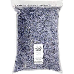 YunShopping Ultra Blue Lavender Bud Organic Dried Flower Wholesale,Dried Lavender Buds Sachets Flowers - 100% Natural,Ultra Blue Grade (1.5pound)