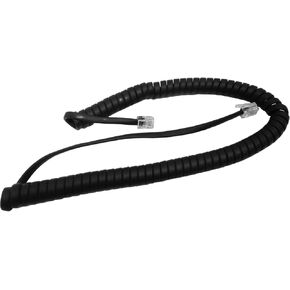 The VoIP Lounge Replacement 9 Foot Black Handset Curly Cord for Yealink SIP Phone: T40P T41P T32G T38G T40G T42G T46G T48G T41S T42S T46S T48S T52S T54S